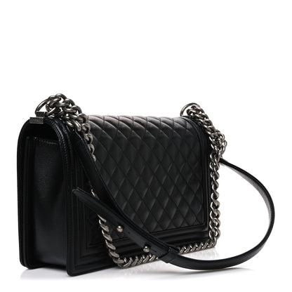 Chanel Caviar Quilted New Medium Boy Flap Black 2 of 10