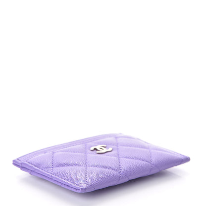 Chanel Caviar Quilted Card Holder Purple 4 of 9