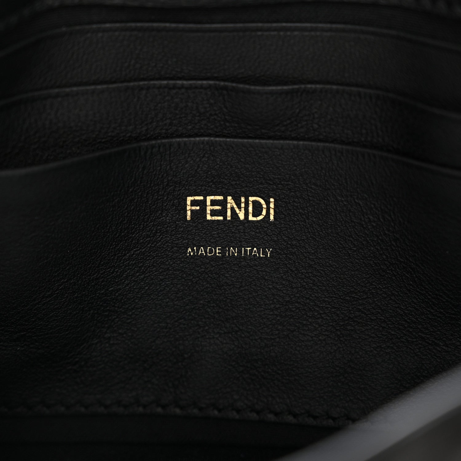 Fendi Nappa FF 1974 Embossed Mini Baguette Black 6 of 12