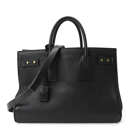 Saint Laurent Grained Calfskin Large Souple Sac De Jour Black 1 of 11