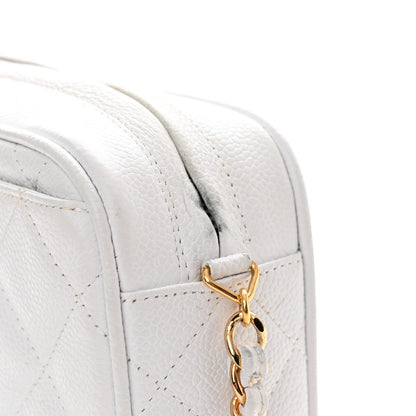 Chanel Caviar Quilted Camera Case White 13 of 15