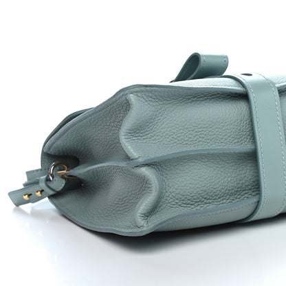 Chloe Shiny Grained Calfskin Medium Aby Day Shoulder Bag Faded Blue 7 of 8