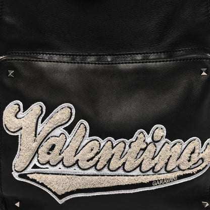Valentino Garavani Calfskin Logo Backpack Black 7 of 12