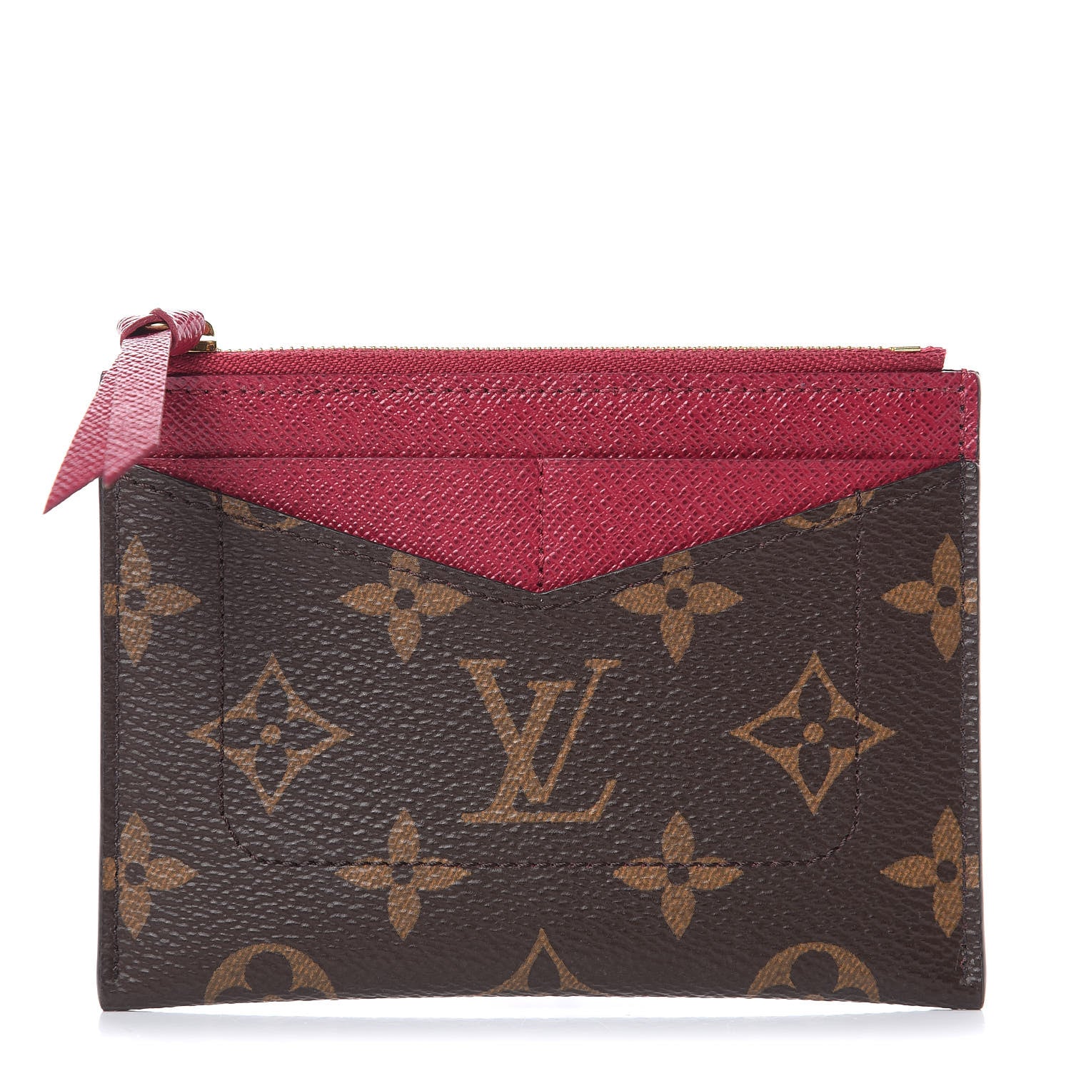 Louis Vuitton Monogram Zipped Card Holder Fuchsia 1 of 7