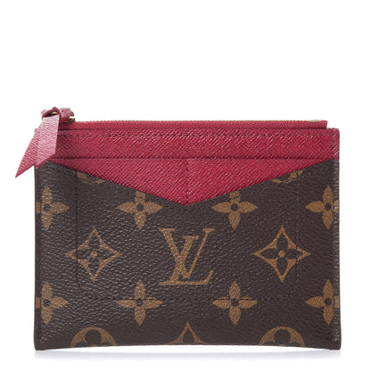 Louis Vuitton Monogram Zipped Card Holder Fuchsia 1 of 7