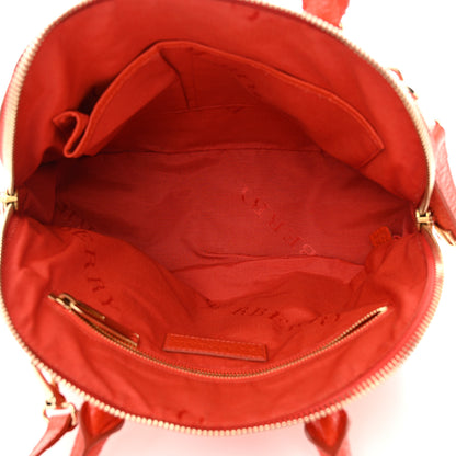 Burberry Heritage Grain Check Embossed Small Orchard Bowling Bag Orange 5 of 13