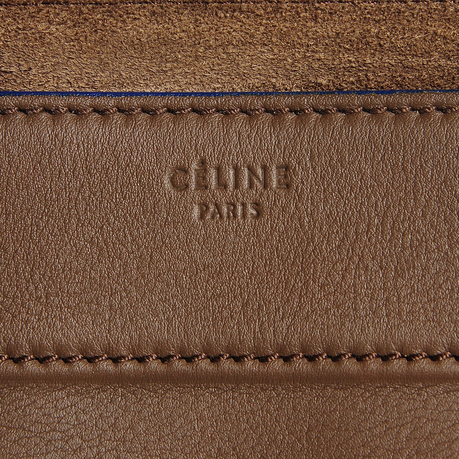 Celine Supple Calfskin Medium Phantom Luggage Khaki 6 of 10