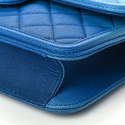Chanel Caviar Quilted Small Sunset On The Sea Flap Blue 10 of 10
