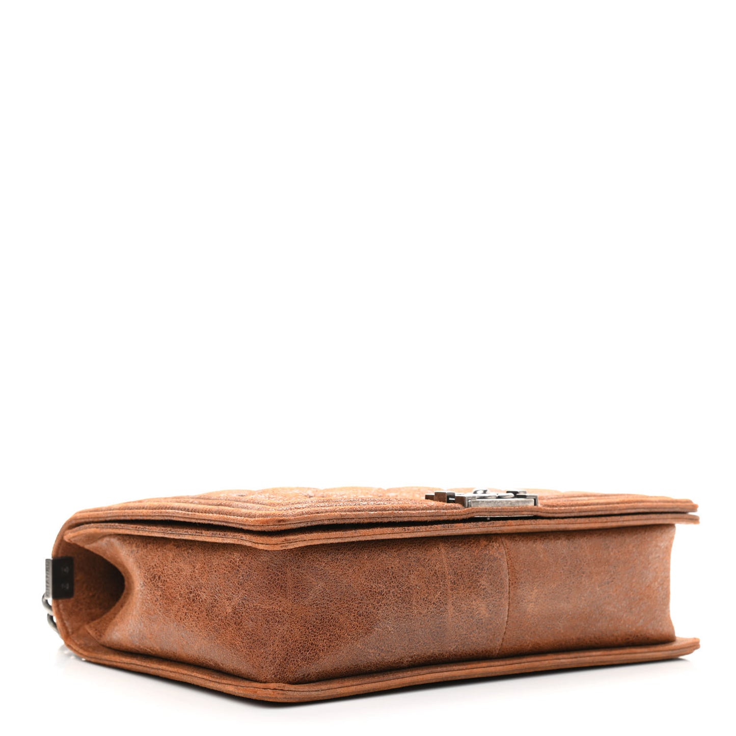 Nubuck Chesterfield Quilted Large Celtic Boy Flap Brown