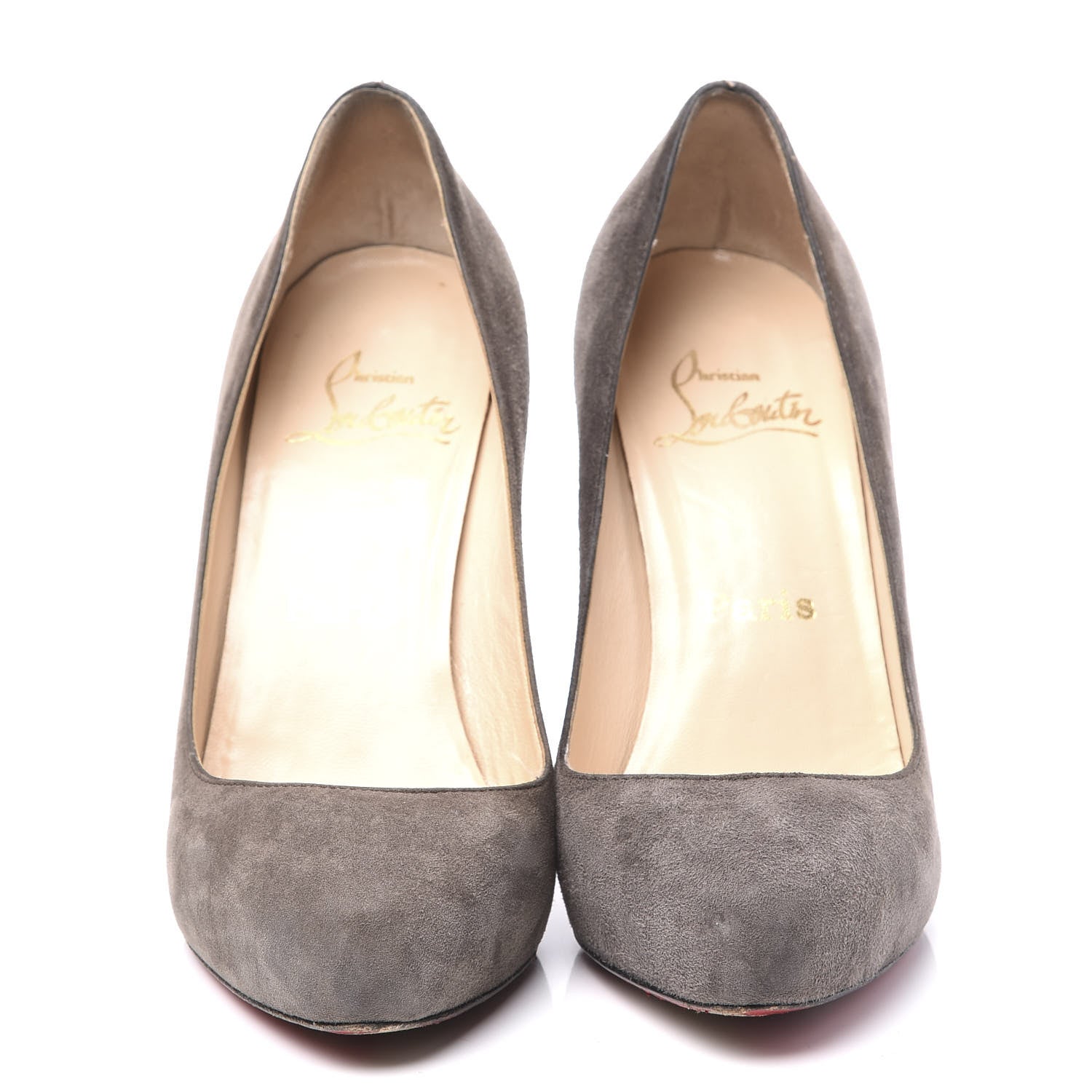 Christian Louboutin Suede Declic 120 Pumps 36 Elephant 3 of 10