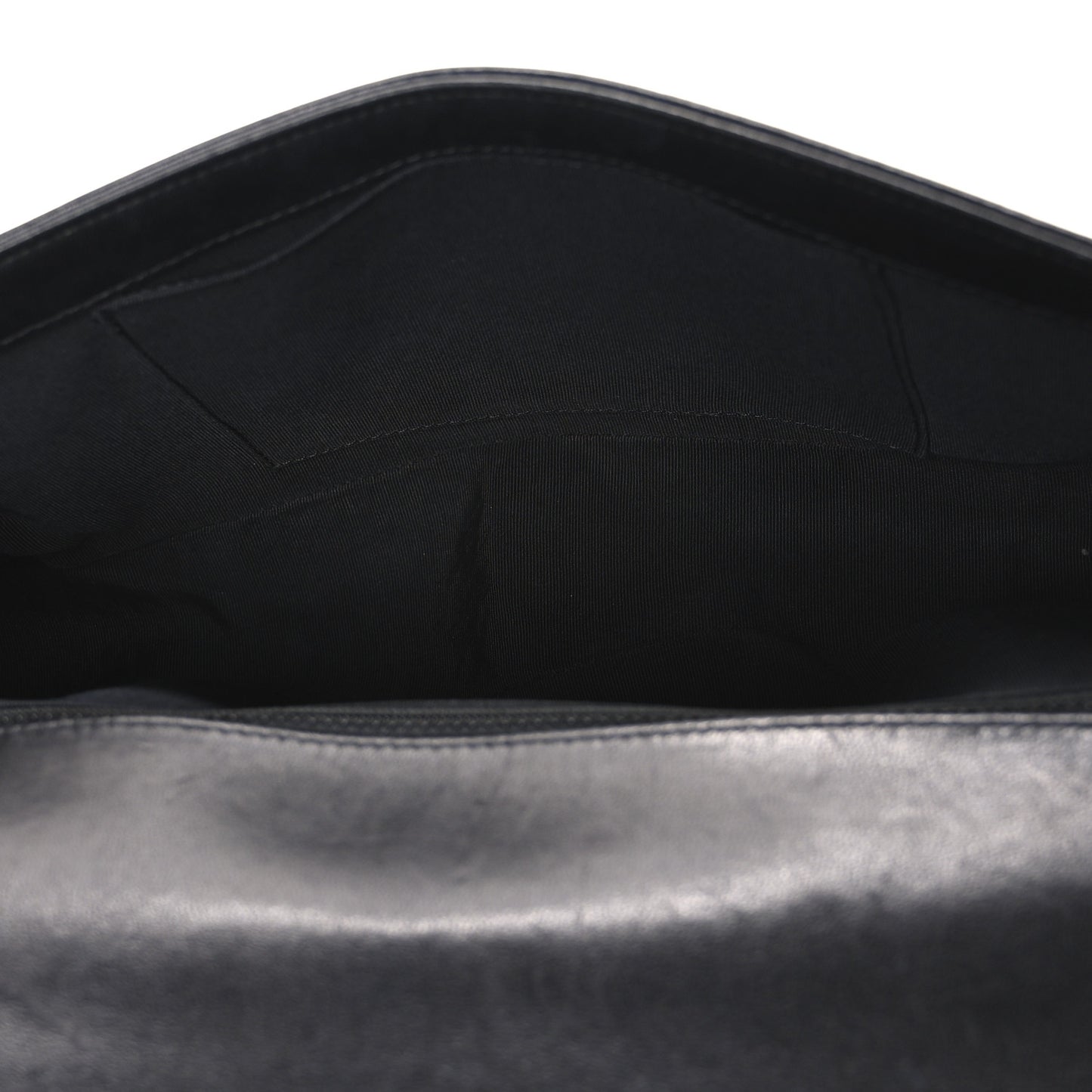 Lambskin Quilted New Medium Boy Flap Black