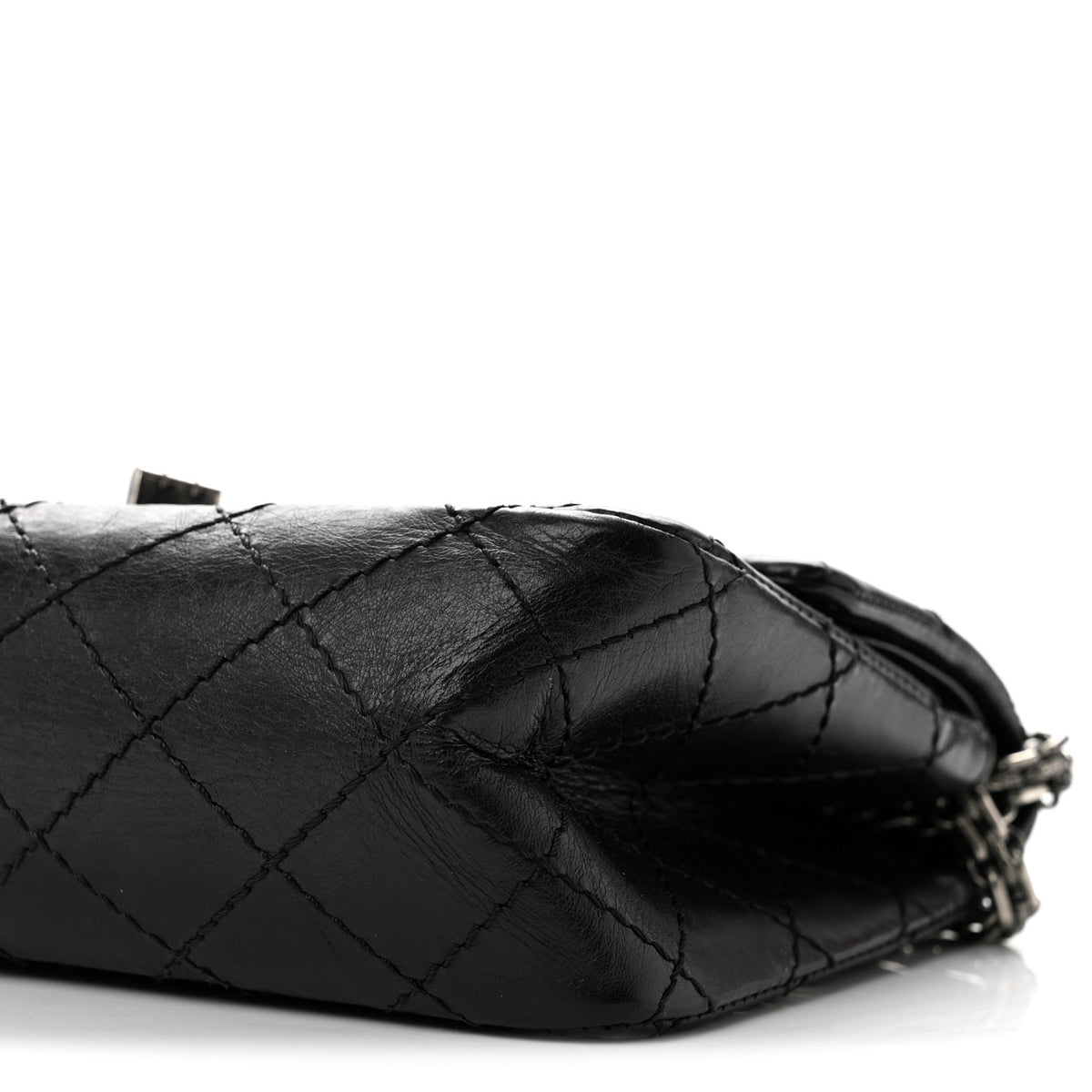Chanel Aged Calfskin Quilted 2.55 Reissue Mini Flap Black 10 of 13