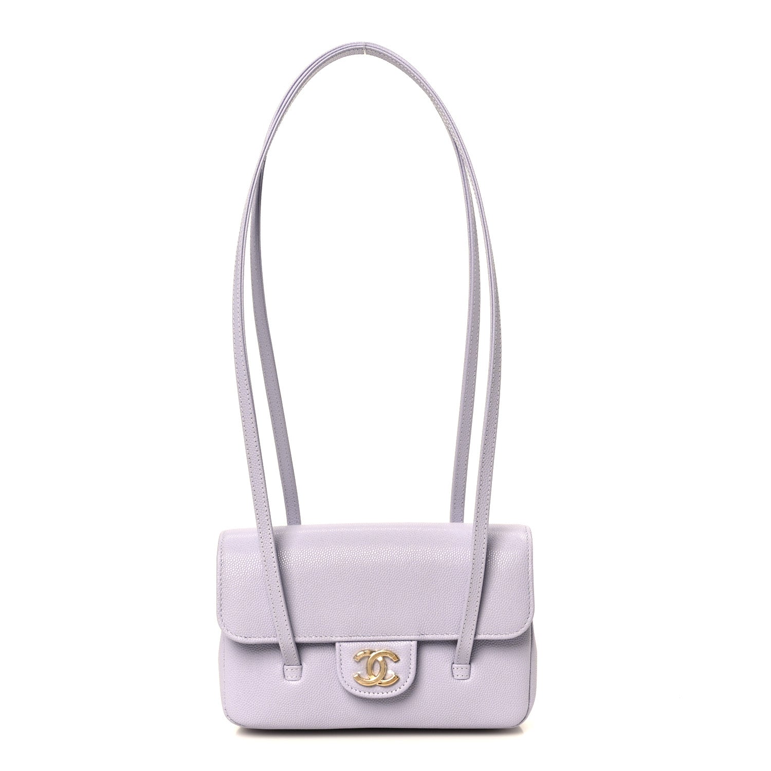 Chanel Shiny Caviar Mini Preppy Coco Shoulder Bag Purple 1 of 11