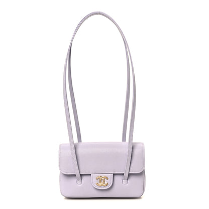 Chanel Shiny Caviar Mini Preppy Coco Shoulder Bag Purple 1 of 11