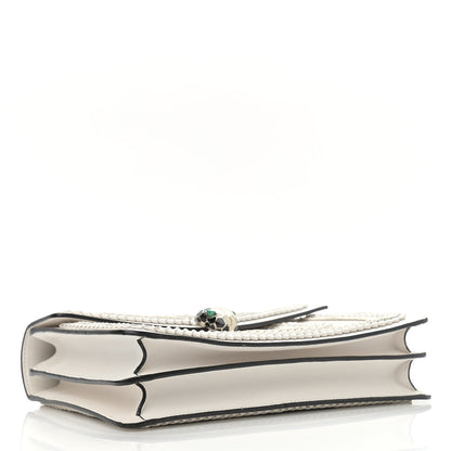 Bulgari Calfskin Serpenti Forever Shoulder Bag White 4 of 9