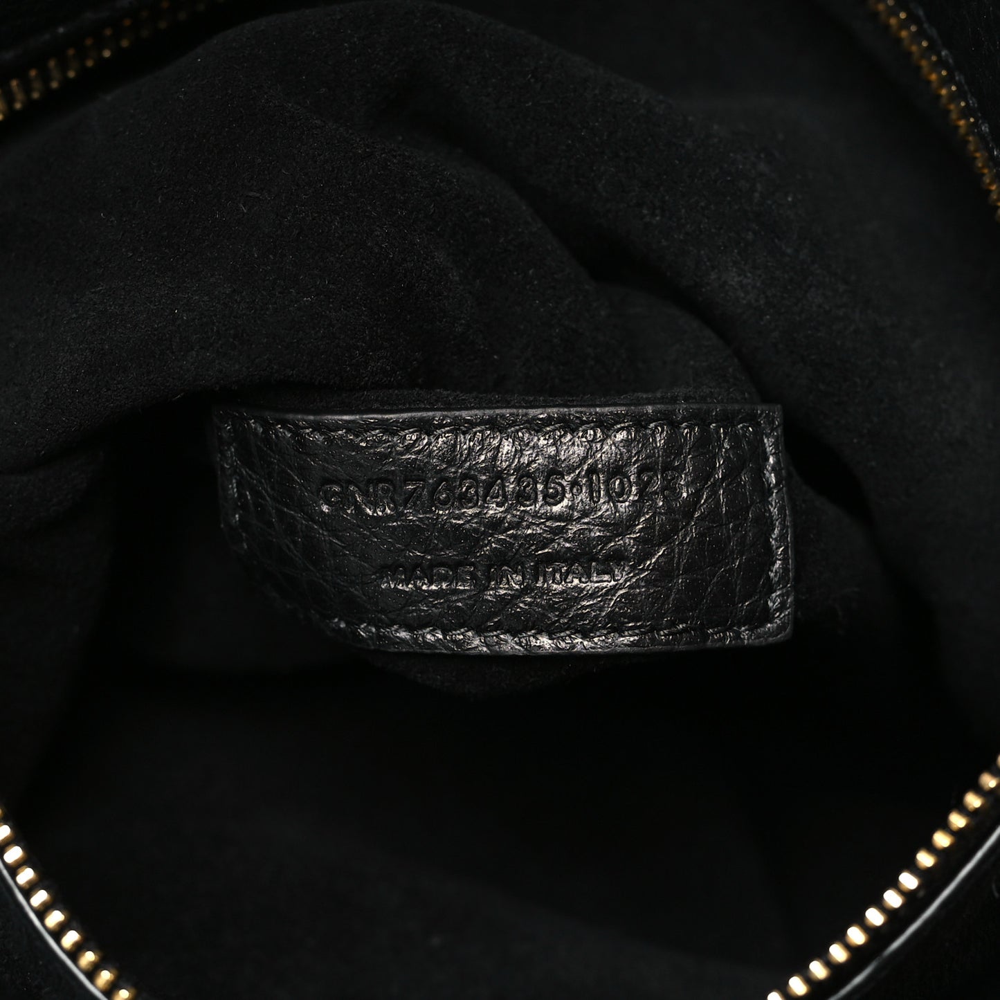 Grained Deerskin Bea Tote Black