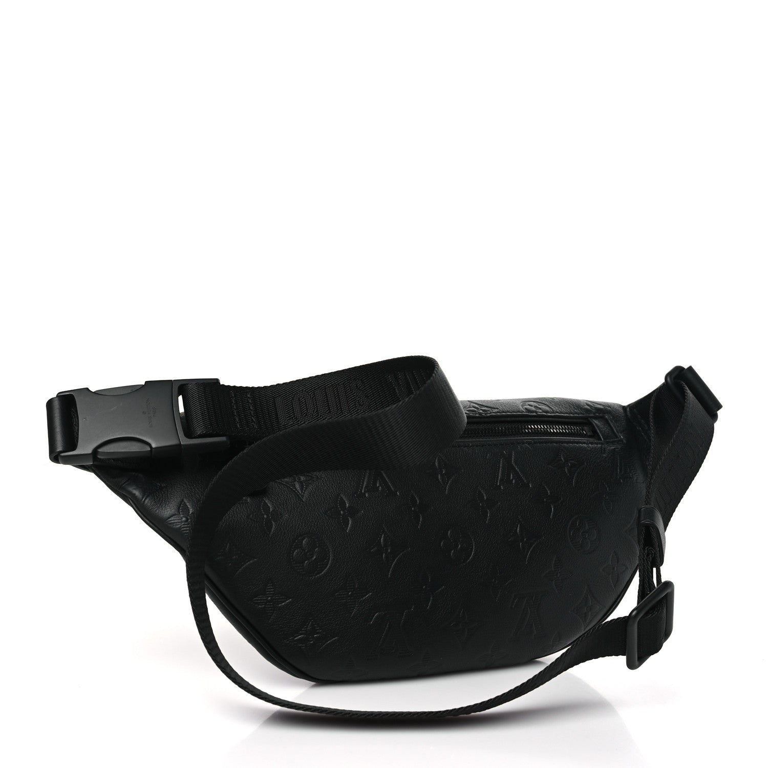 Louis Vuitton Calfskin Monogram Shadow Discovery Bumbag Black 3 of 10