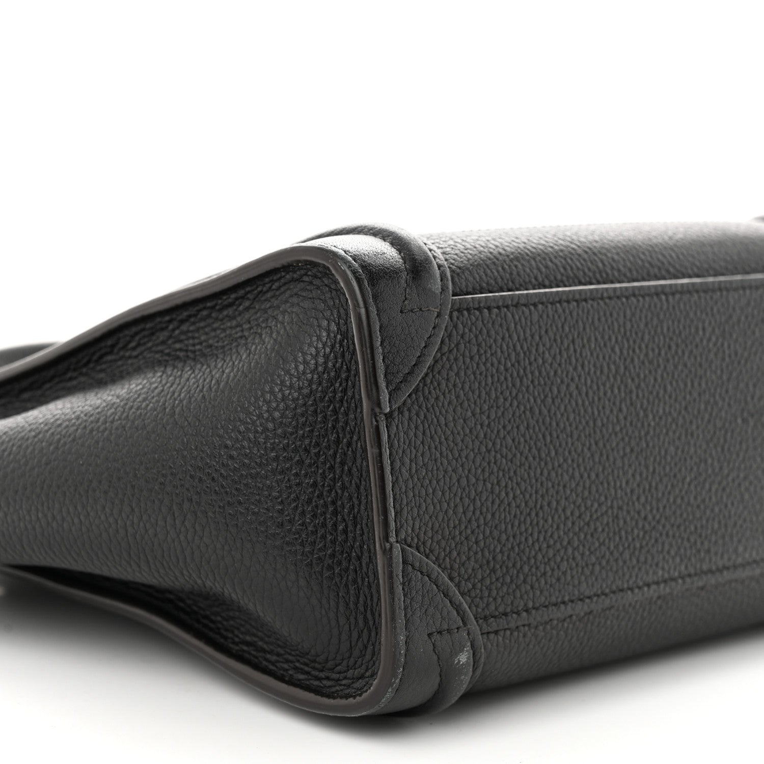Celine Drummed Calfskin Nano Luggage Black 8 of 14