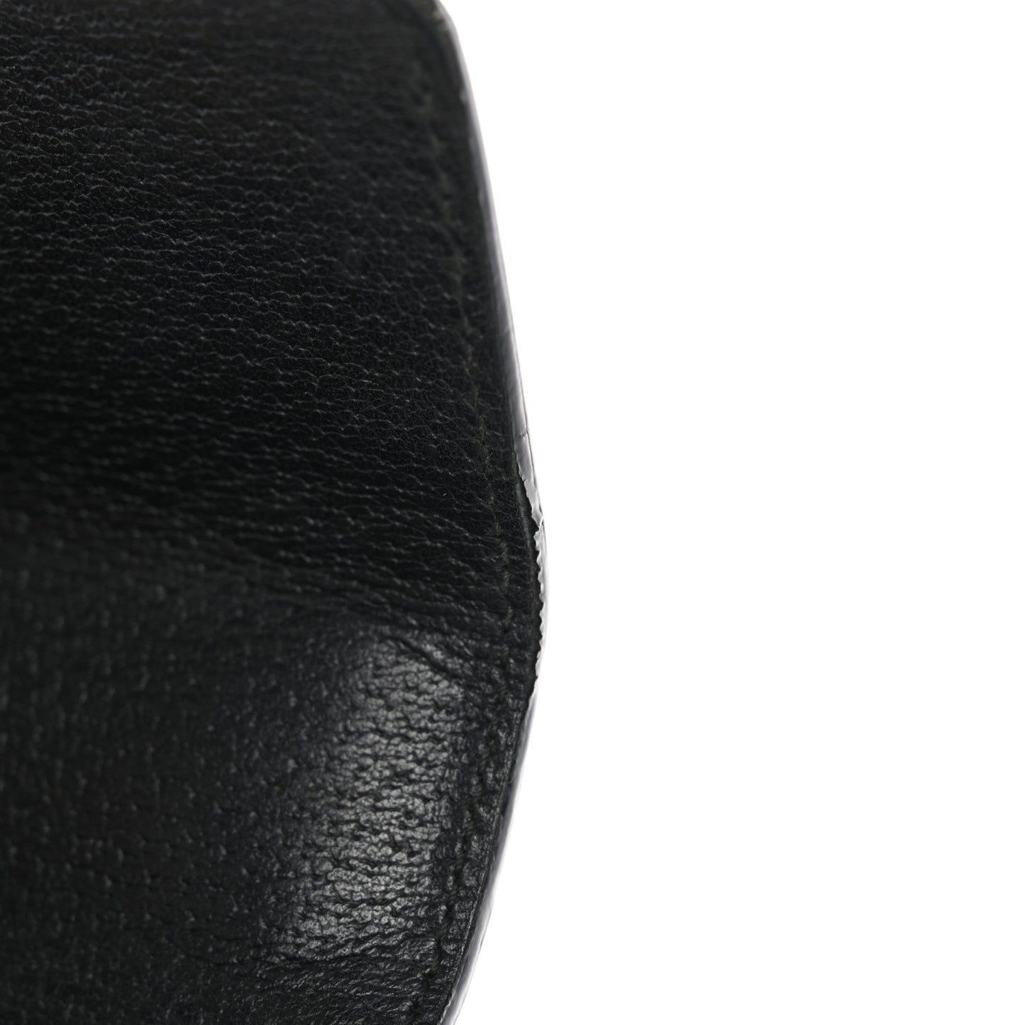 Grained Calfskin Bee Star Small Padlock Shoulder Bag Black