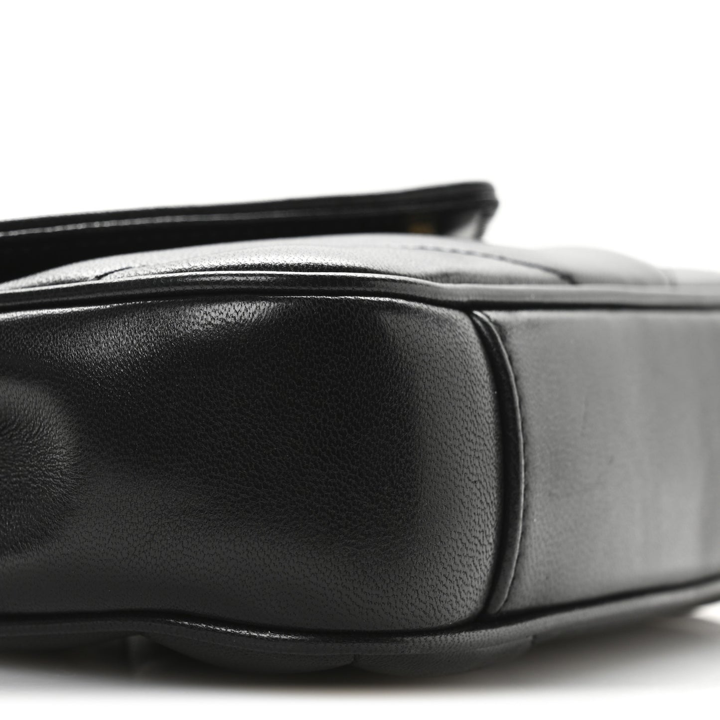 Lambskin Chevron Quilted Mini Loulou Black