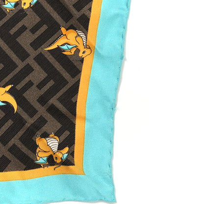 Fendi x FRGMT x POKÉMON Silk FF Square Scarf Multicolor 3 of 3