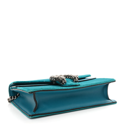 Gucci Velvet Super Mini Dionysus Shoulder Bag Pavone Cyan 4 of 10