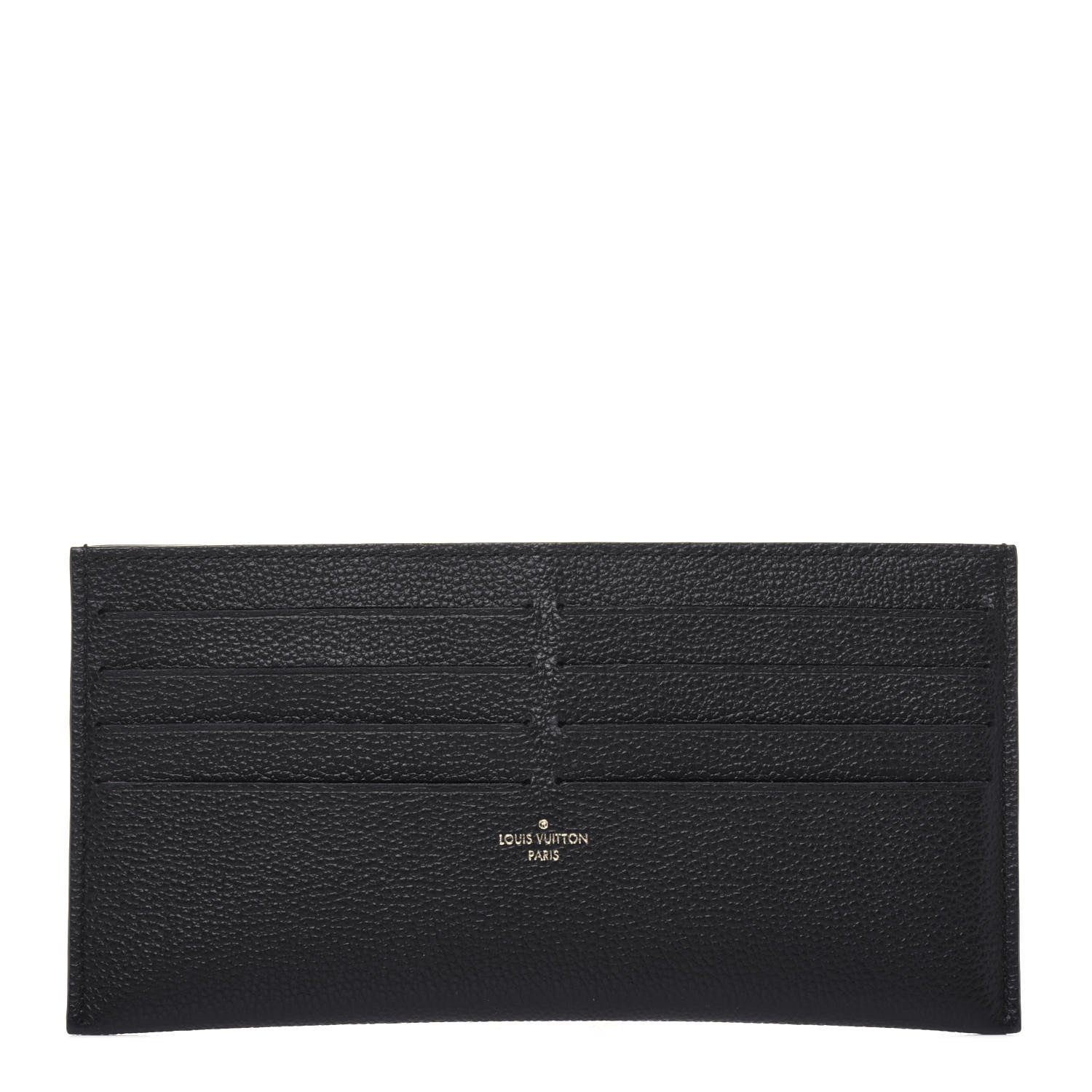 Louis Vuitton Calfskin Felicie Chain Wallet Card Holder Insert Black 1 of 10