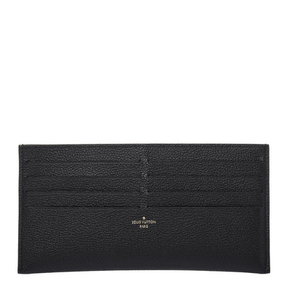 Louis Vuitton Calfskin Felicie Chain Wallet Card Holder Insert Black 1 of 10