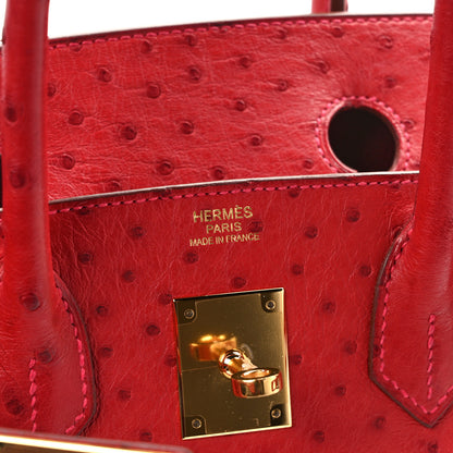 Hermes Ostrich Birkin 30 6 of 12