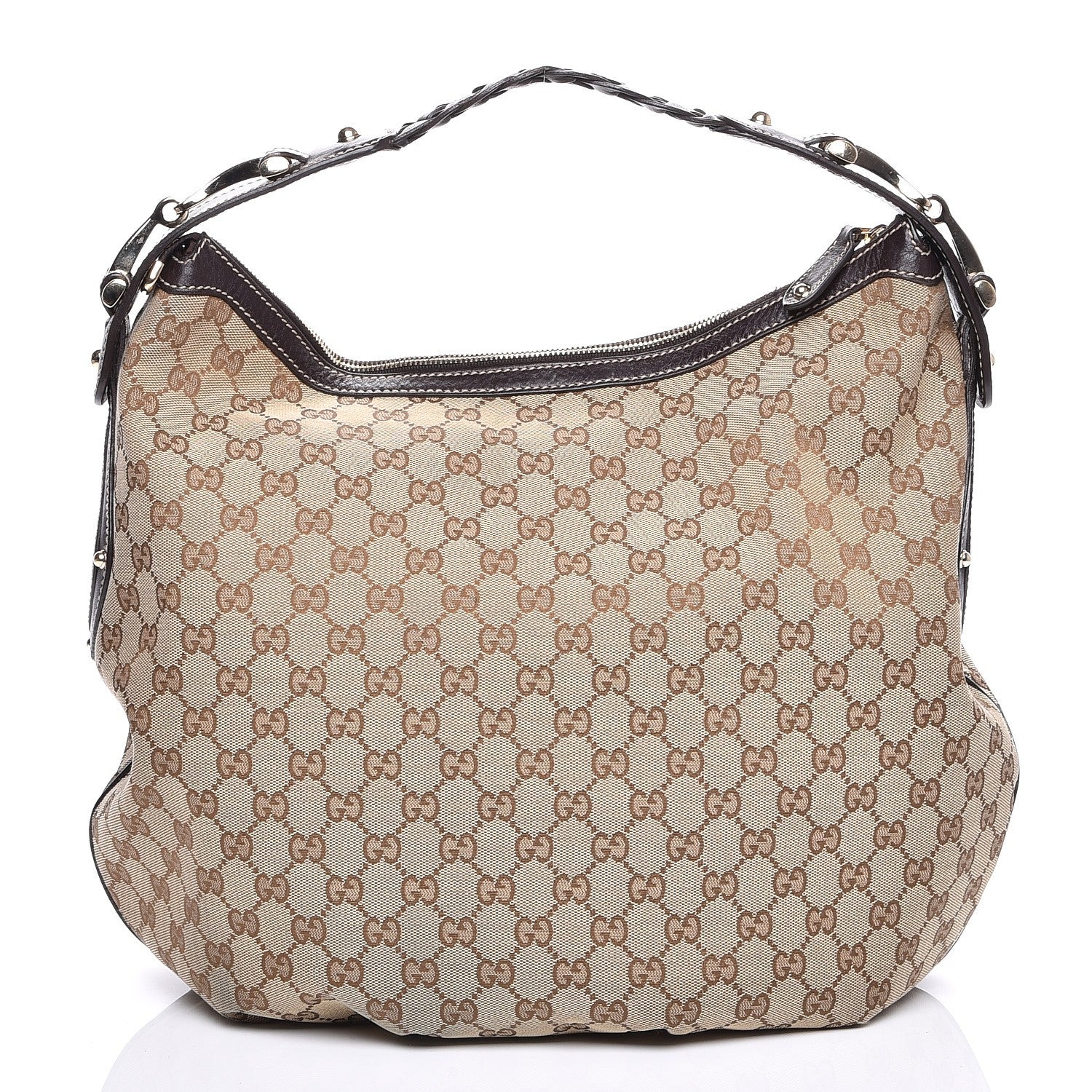 Gucci Monogram Medium Pelham Hobo Dark Brown 1 of 7