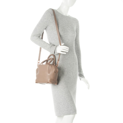 Alexander Wang Pebbled Calfskin Mini Emile Latte Rose Gold Hardware 2 of 7