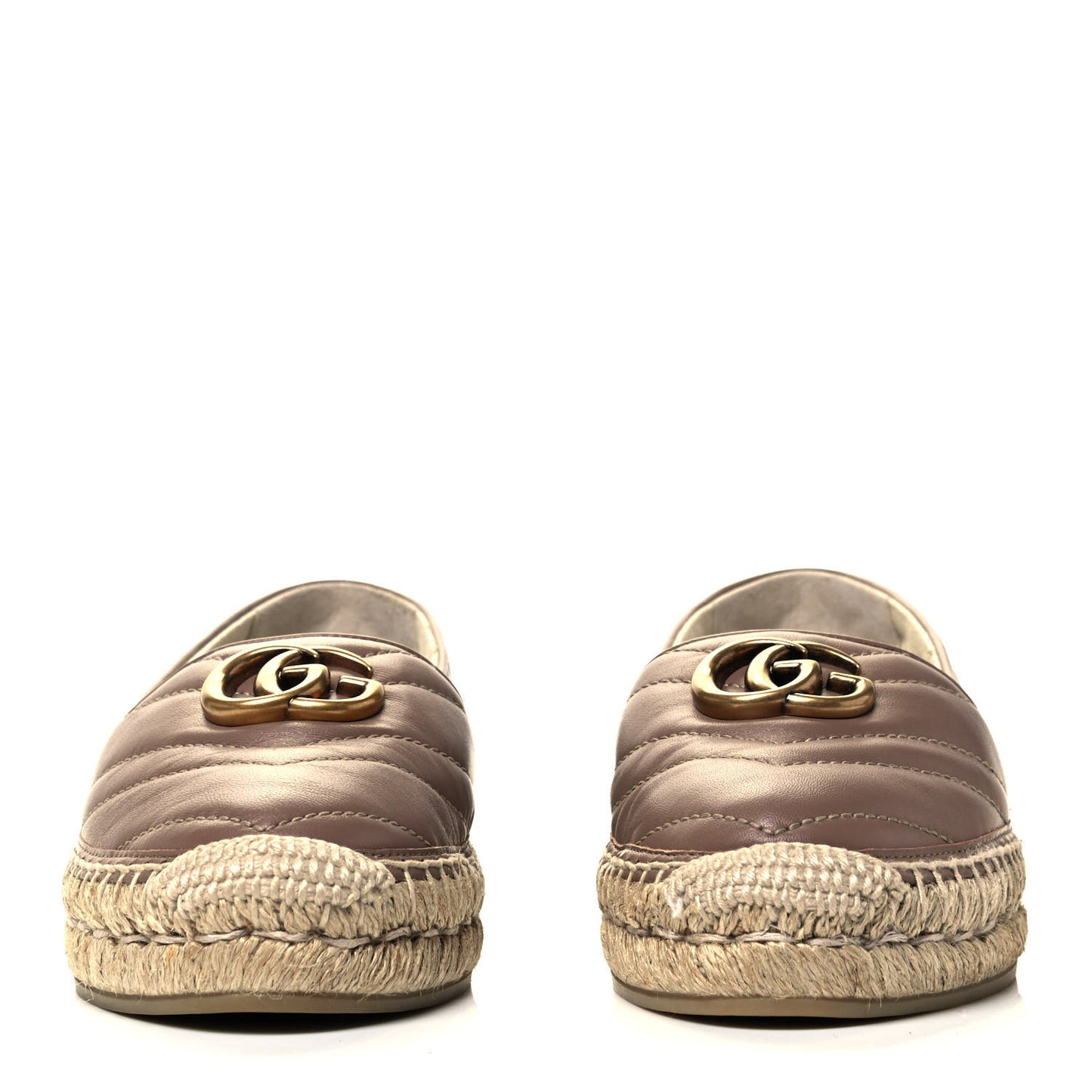 Nappa Matelasse GG Marmont Espadrilles 35.5 Porcelain Rose