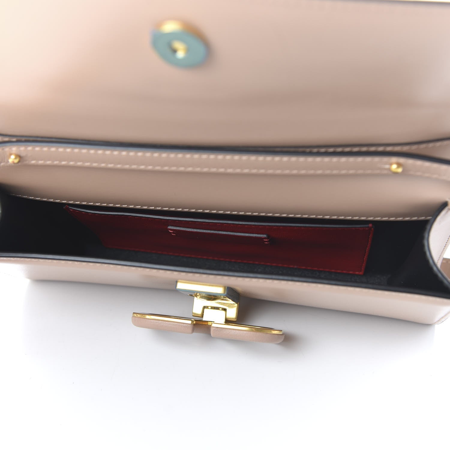 Valentino Garavani Calfskin VSling Clutch With Shoulder Strap Rose Cannelle 5 of 9