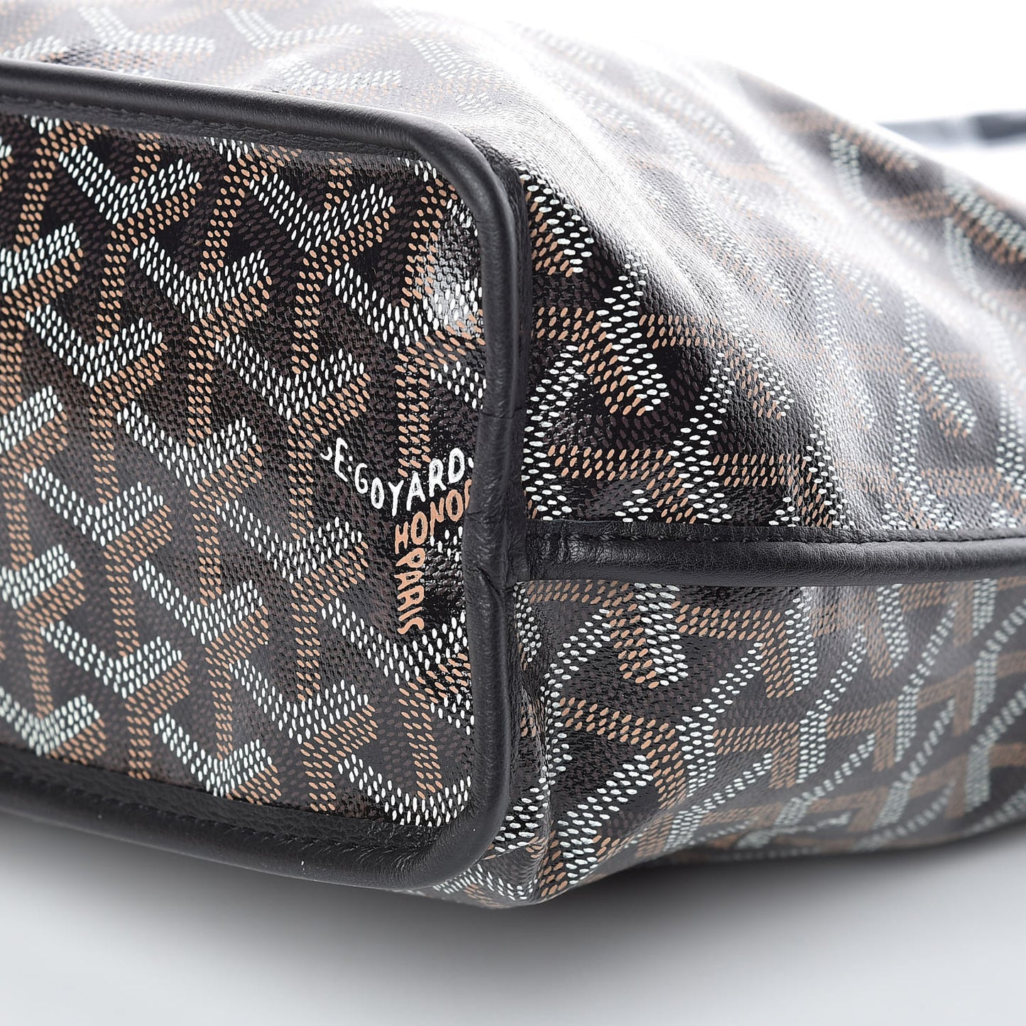 Goyardine Reversible Mini Anjou Black