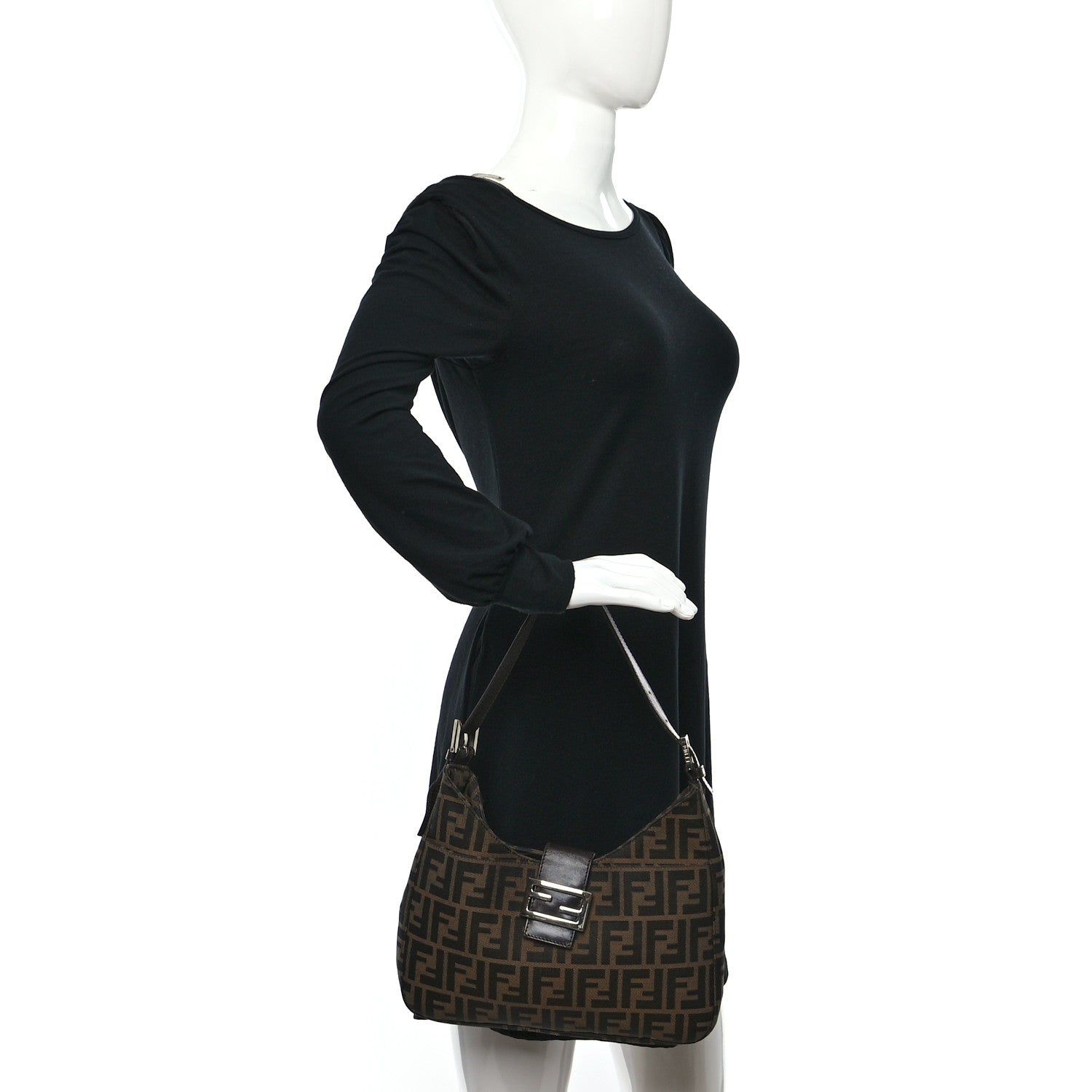 Fendi Zucca Shoulder Bag Tobacco 2 of 11