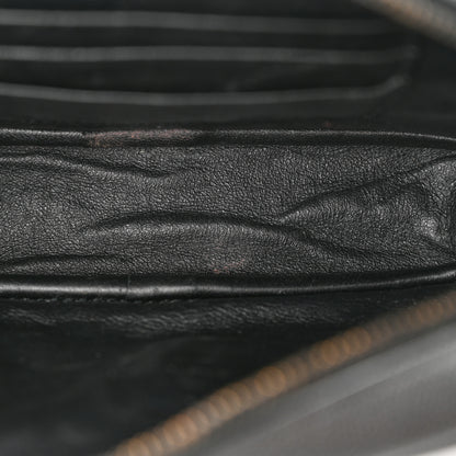 Saint Laurent Grain De Poudre Matelasse Monochrome Monogram Mini Lou Camera Bag Black 11 of 13