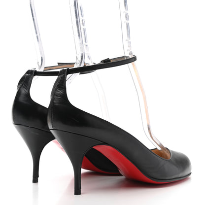 Christian Louboutin Nappa Chironde 70 Ankle Strap Pumps 38 Black 4 of 9