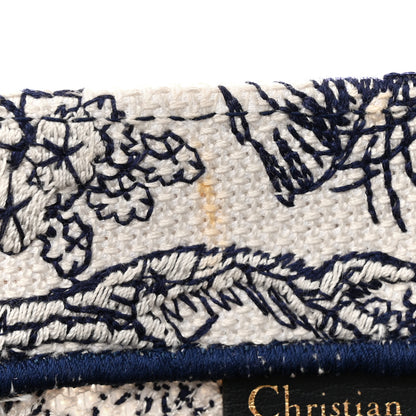 Christian Dior Canvas Embroidered Medium Dioriviera Toile De Jouy Book Tote Blue 12 of 17