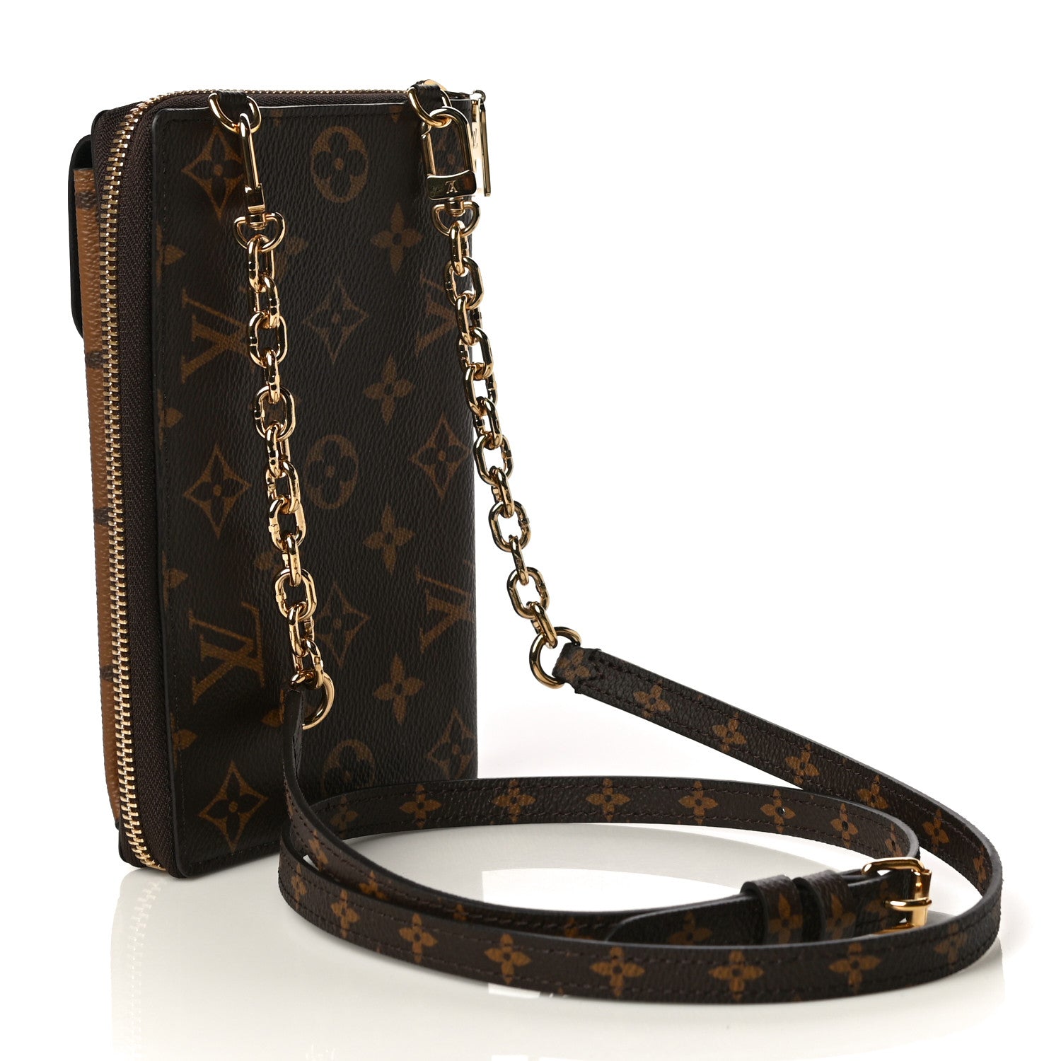Louis Vuitton Reverse Monogram Metis Vertical Zippy Wallet 3 of 10