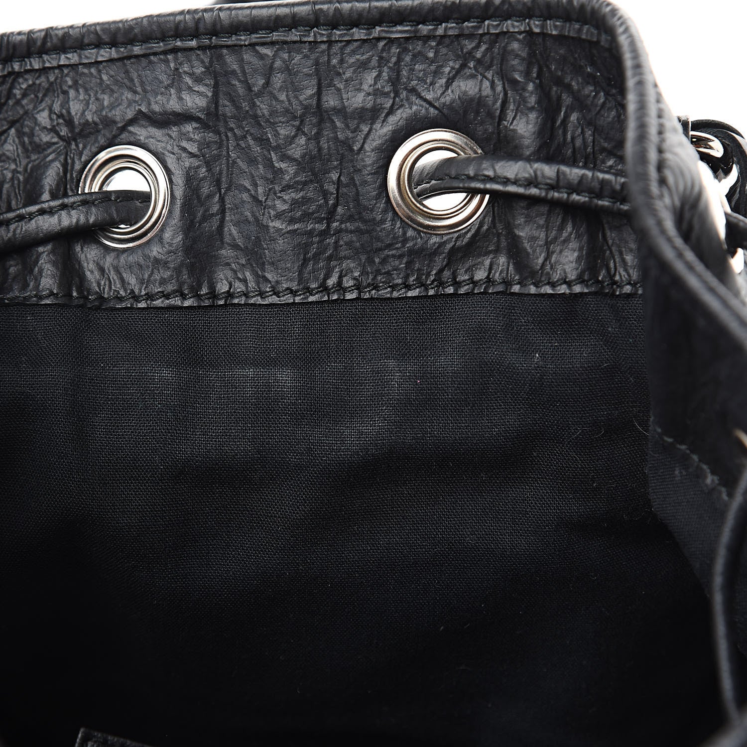 Balenciaga Matte Goatskin Rubber Covered Classic Hardware Mini Pompon Black 10 of 10