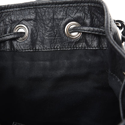 Balenciaga Matte Goatskin Rubber Covered Classic Hardware Mini Pompon Black 10 of 10