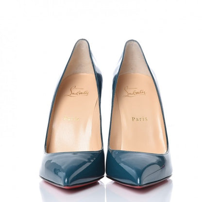 Christian Louboutin Patent Pigalle Follies 100 Pumps 39.5 Lagune 3 of 8