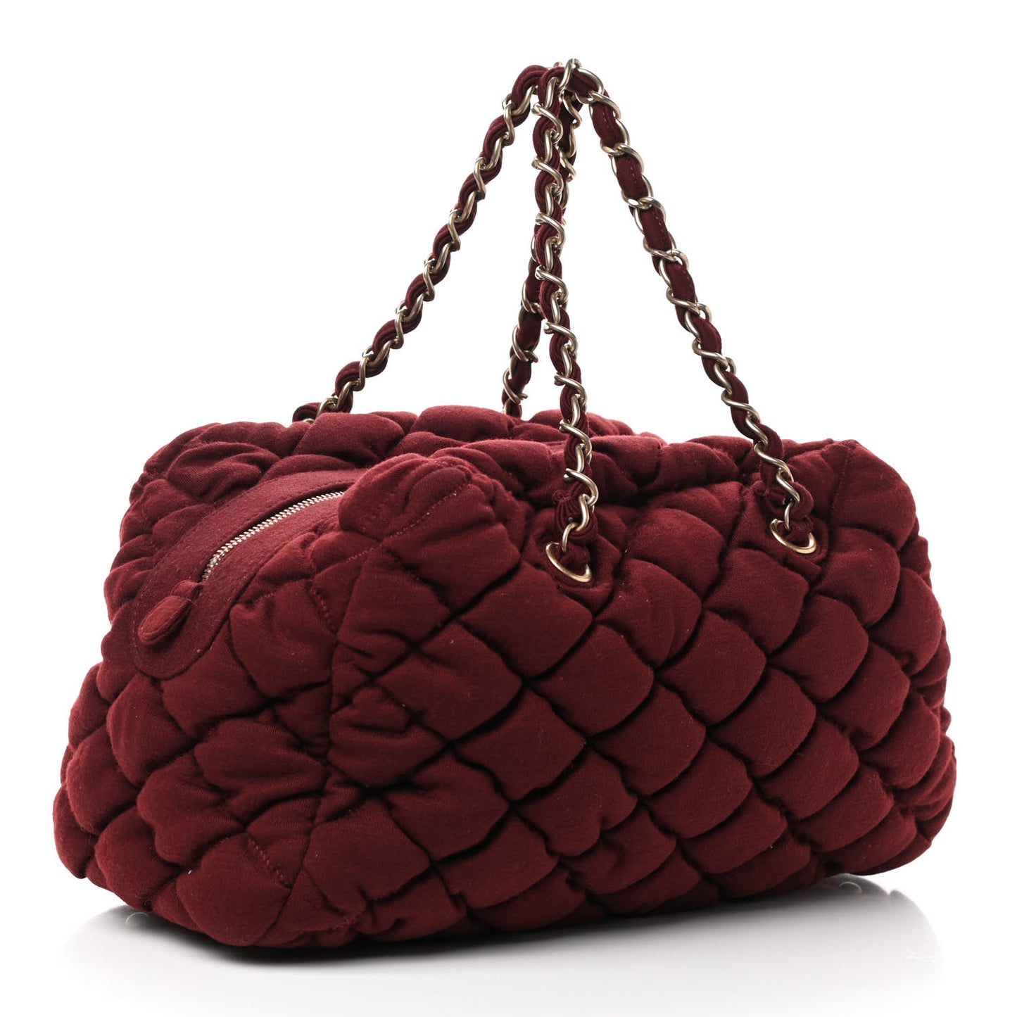 Jersey Bubble Quilt Bowler Bordeaux