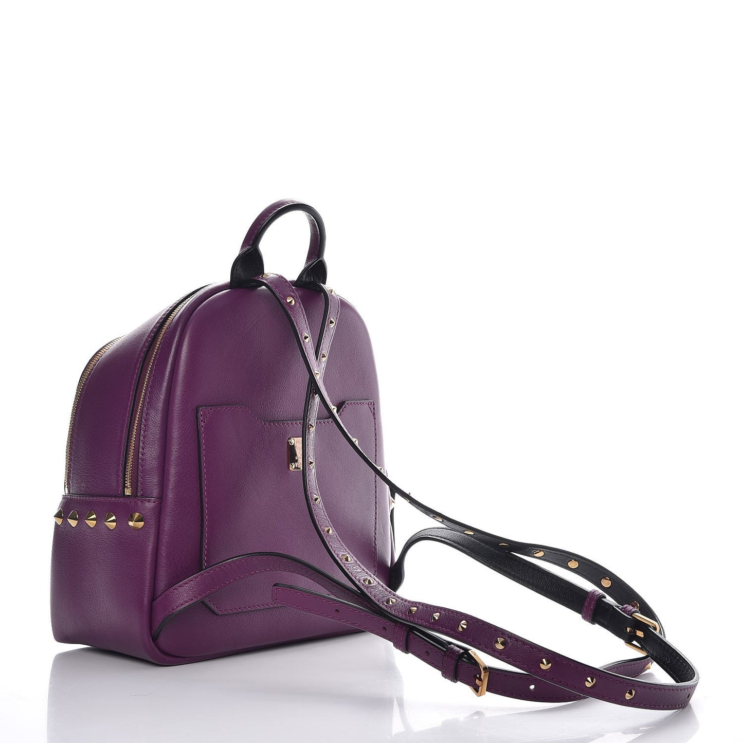 Calfskin Mini Duchess Polke Studs Backpack Mystic Purple