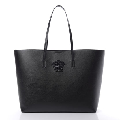 Versace Saffiano Palazzo Medusa Tote Black 3 of 10