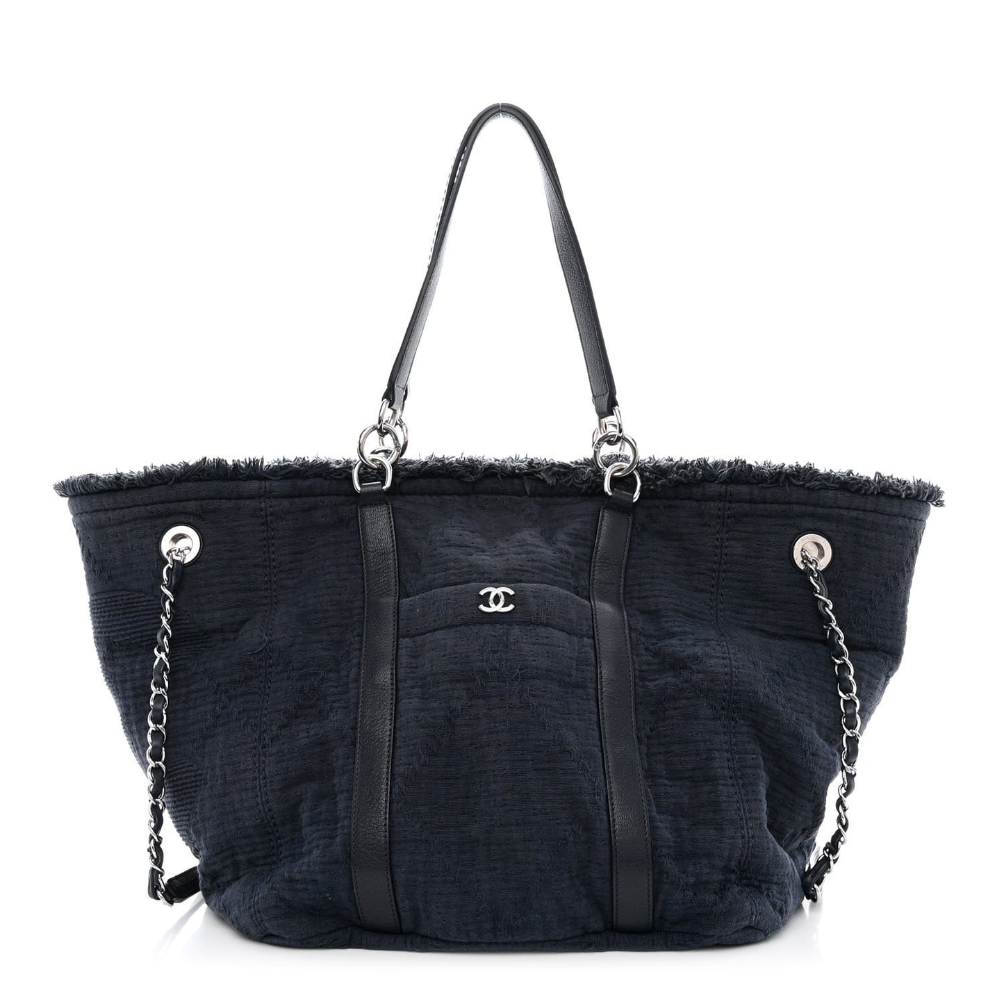 Canvas Medium Double Face Tote Navy