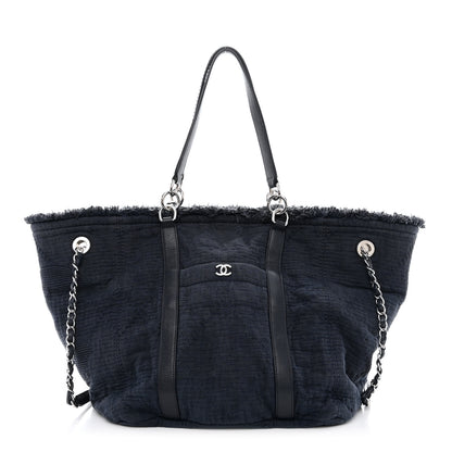 Chanel Canvas Medium Double Face Tote Navy 12 of 18
