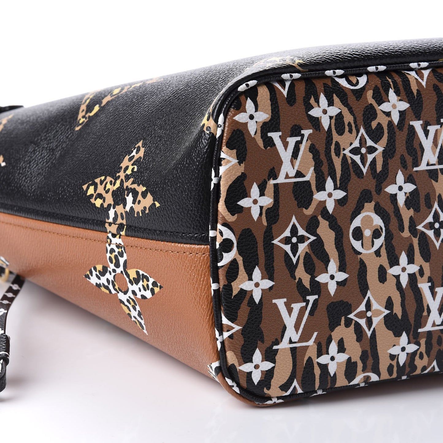 Monogram Giant Jungle Neverfull MM Black