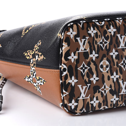 Louis Vuitton Monogram Giant Jungle Neverfull MM Black 7 of 11