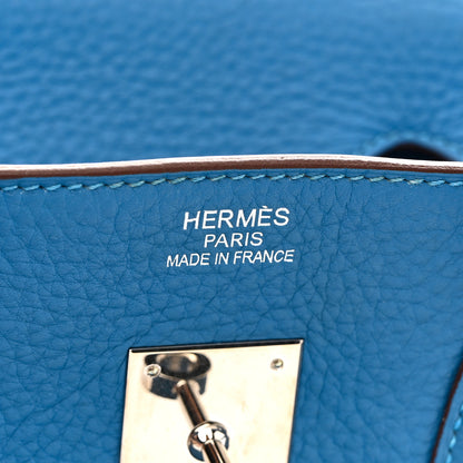 Hermes Taurillon Clemence BIRKIN 35 Mykonos 6 of 14